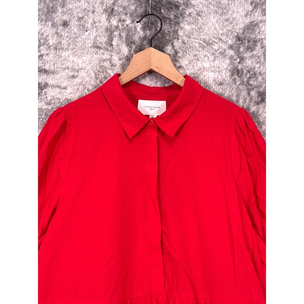 New Tuckernuck Dress XL Womens Pomander Place Mabel Mini Tiered Red Cotton - Picture 2 of 8